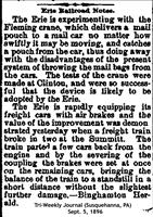Erie Railroad Notes (Sept.5, 1896)